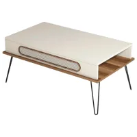 Măsuță de cafea Trendy Ekol GTR000618 Cream photo 2