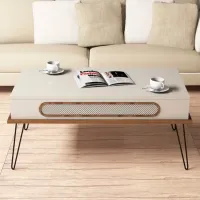 Măsuță de cafea Trendy Ekol GTR000618 Cream photo 5