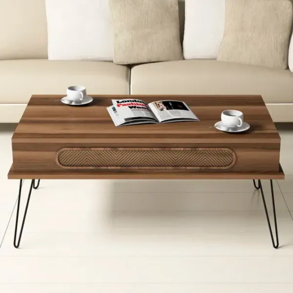Măsuță de cafea Trendy Ekol GTR000620 Walnut photo 4