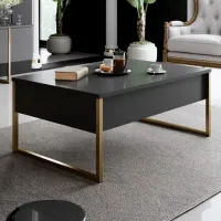 Măsuță de cafea Trendy Lux GTR000551 Anthracite Gold photo 3
