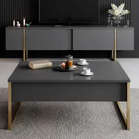 Măsuță de cafea Trendy Lux GTR000551 Anthracite Gold photo 4