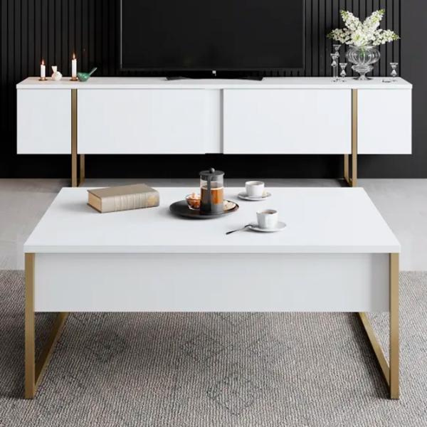 Журнальный столик Trendy Lux GTR000553 Белое золото photo 4