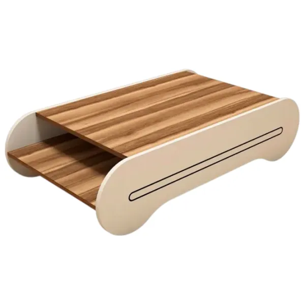 Măsuță de cafea Trendy Cool GTR000584 Walnut Cream photo 1