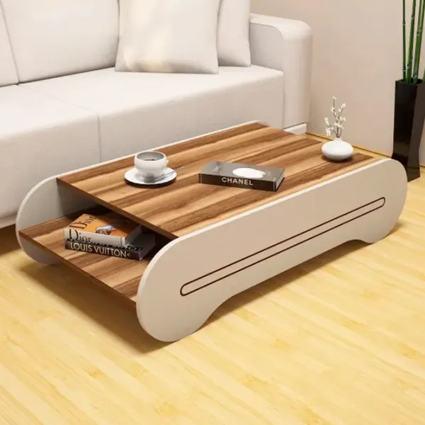 Măsuță de cafea Trendy Cool GTR000584 Walnut Cream photo 5