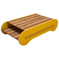 Măsuță de cafea Trendy Cool GTR000586 Walnut Yellow