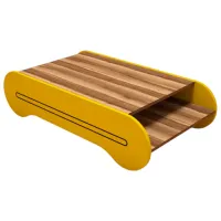 Măsuță de cafea Trendy Cool GTR000586 Walnut Yellow photo 2