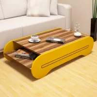 Măsuță de cafea Trendy Cool GTR000586 Walnut Yellow photo 5