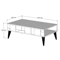 Măsuță de cafea Trendy Madrid GTR000615 Walnut Anthracite photo 2