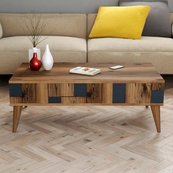 Măsuță de cafea Trendy Madrid GTR000615 Walnut Anthracite photo 4