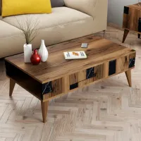 Măsuță de cafea Trendy Madrid GTR000616 Walnut Black photo 3