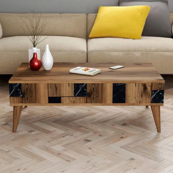 Măsuță de cafea Trendy Madrid GTR000616 Walnut Black photo 4