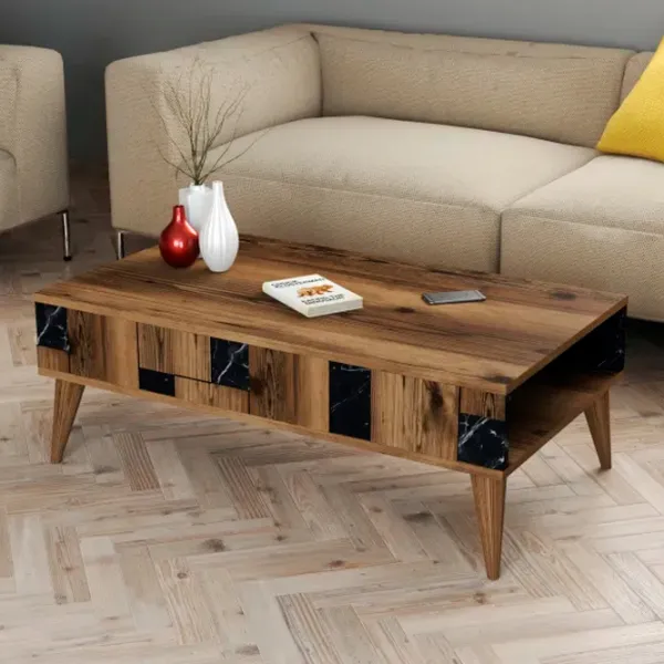 Măsuță de cafea Trendy Madrid GTR000616 Walnut Black photo 5