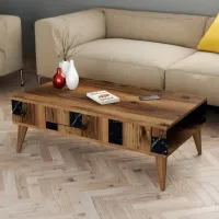 Măsuță de cafea Trendy Madrid GTR000616 Walnut Black photo 5