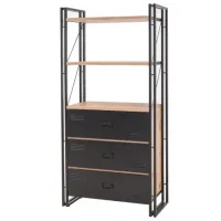 Etajeră Trendy Cosmo Cortex 180 x 90 x 35 cm / PAL / Black