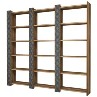 Etajeră Trendy City 3 170 x 184 x 24 cm / PAL / Walnut