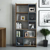 Стеллаж Trendy Box 170 x 80 x 22см cm / ЛДСП / Oреховый photo 2