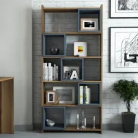 Стеллаж Trendy Box 170 x 80 x 22см cm / ЛДСП / Oреховый photo 5