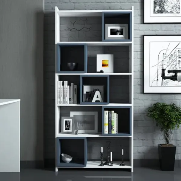 Etajeră Trendy Box 170 x 80 x 22 cm / PAL / White photo 5