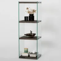 Стеллаж Trendy Aqua 3 120 x 40 x 35см cm / ЛДСП / Прозрачный photo 4