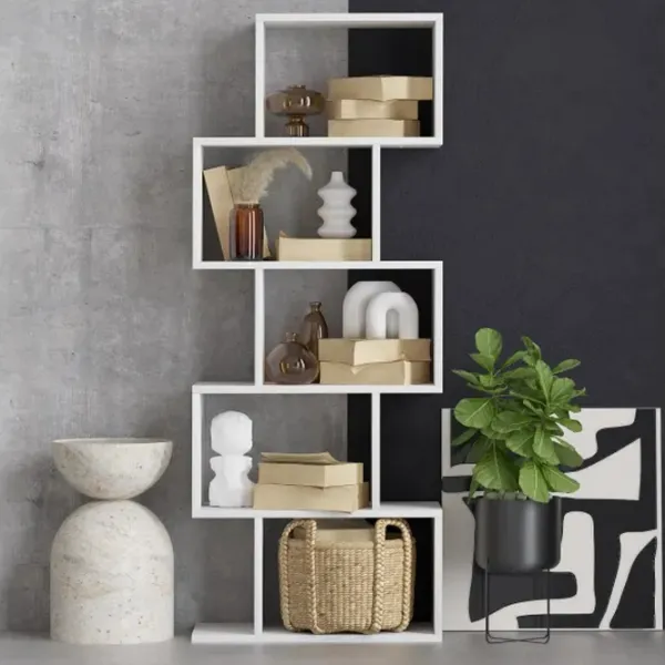 Etajeră Trendy Meric 150 x 60 x 30 cm / PAL / White photo 3