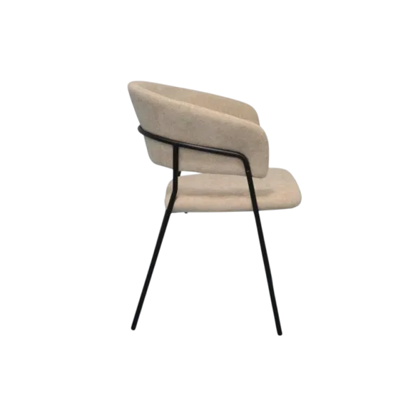 Обеденные стол со стульями Evelin DT 402-2B + 4 YTC-097B Круглая / ДСП / Light Beige photo 3