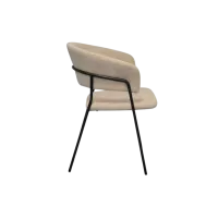 Обеденные стол со стульями Evelin DT 402-2B + 4 YTC-097B Круглая / ДСП / Light Beige photo 3