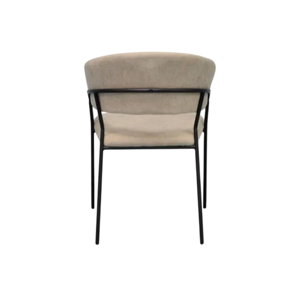 Обеденные стол со стульями Evelin DT 402-2B + 4 YTC-097B Круглая / ДСП / Light Beige photo 5