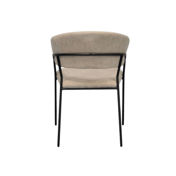 Обеденные стол со стульями Evelin DT 402-2B + 4 YTC-097B Круглая / ДСП / Light Beige photo 5