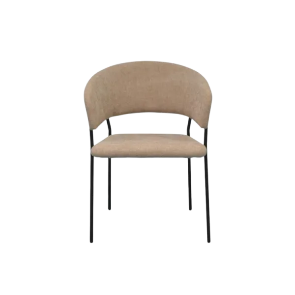 Обеденные стол со стульями Evelin DT 402-2B + 4 YTC-097B Круглая / ДСП / Light Beige photo 6