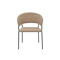 Обеденные стол со стульями Evelin DT 402-2B + 4 YTC-097B Круглая / ДСП / Light Beige photo 6