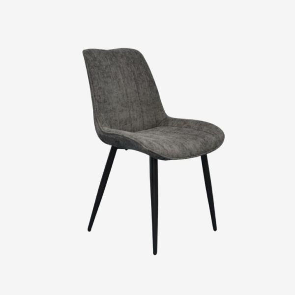 Set masă și scaune Evelin DT 404-6B + 3 YTC-055B Rotundă / PAL / Dark Gray photo 3