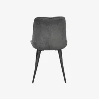 Обеденные стол со стульями Evelin DT 404-6B + 3 YTC-055B Круглая / ДСП / Тёмно-серый photo 5