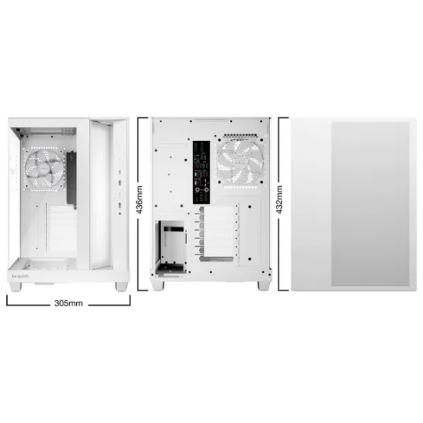 Carcasă Be quiet! LIGHT BASE 500 LX Mid Tower / White photo 7
