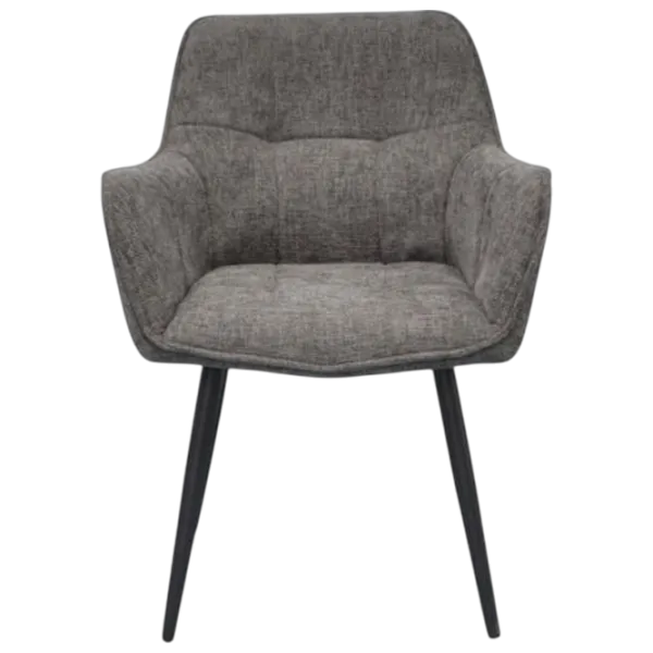 Обеденные стол со стульями Evelin DT 402-3B + 4 YTC-090B Круглая / ДСП / Тёмно-серый photo 4