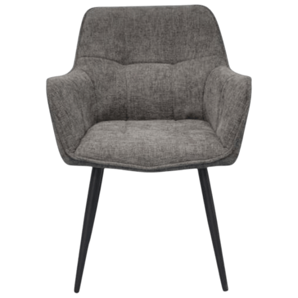Обеденные стол со стульями Evelin DT 402-3B + 4 YTC-090B Круглая / ДСП / Тёмно-серый photo 4