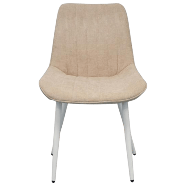 Обеденные стол со стульями Evelin DT 431-1R Wh + 4 YTC-055Wh Прямоугольная / ДСП / Light Beige photo 3