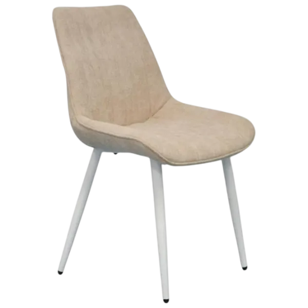 Обеденные стол со стульями Evelin DT 431-1R Wh + 4 YTC-055Wh Прямоугольная / ДСП / Light Beige photo 5