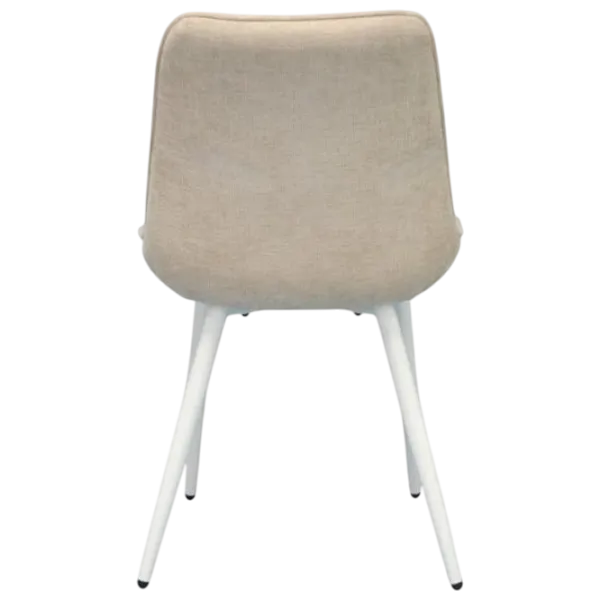 Обеденные стол со стульями Evelin DT 431-1R Wh + 4 YTC-055Wh Прямоугольная / ДСП / Light Beige photo 6