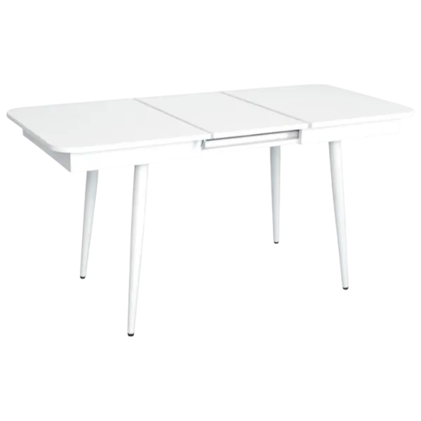 Обеденные стол со стульями Evelin DT 431-1R Wh + 4 YTC-055Wh Прямоугольная / ДСП / Light Beige photo 7