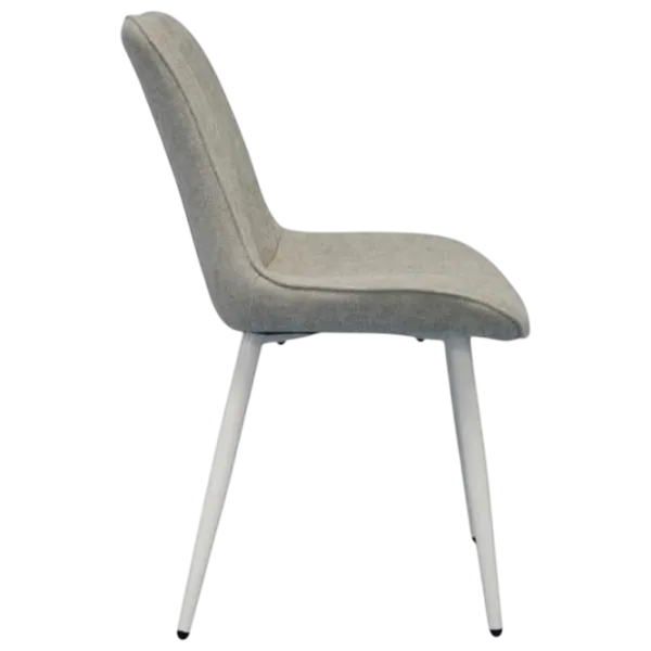 Обеденные стол со стульями Evelin DT 431-1R Wh + 4 YTC-055Wh Прямоугольная / ДСП / Светло Серый photo 7