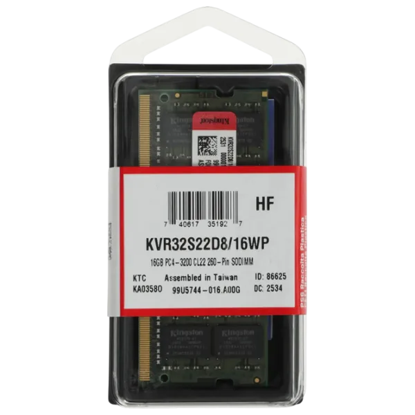 Memorie RAM Kingston ValueRam KVR32S22D8/16WP SO-DIMM / DDR4 / 16 GB photo 4