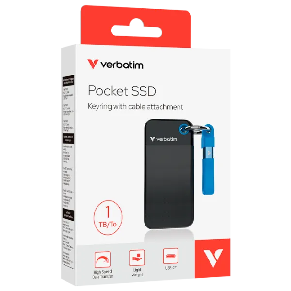 SSD Verbatim Pocket 1 TB 32191 / Black Blue photo 2