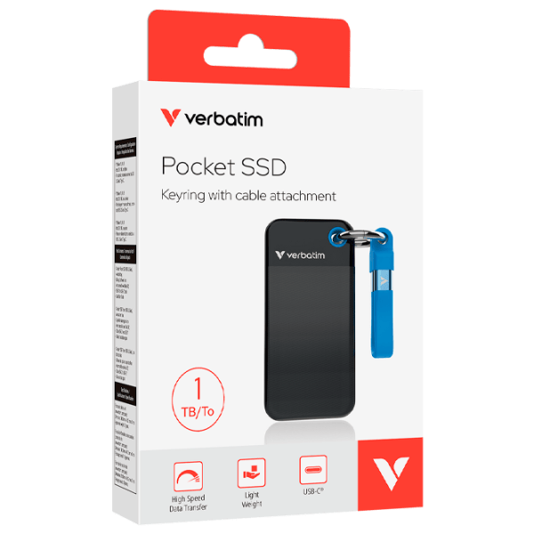 SSD Verbatim Pocket 1 TB 32191 / Black Blue photo 2