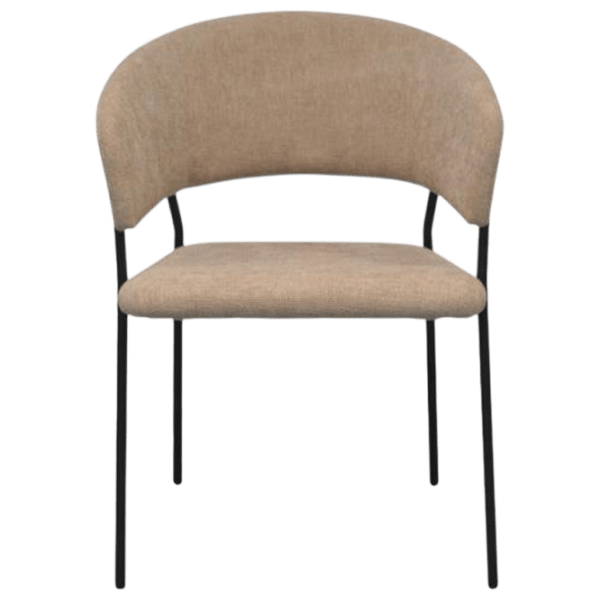 Обеденные стол со стульями Evelin 433-4B + 4 YTC-097B Прямоугольная / ДСП / Light Beige photo 5