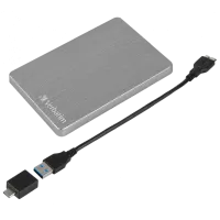 Unitate externă de stocare HDD Verbatim Store 'n' Go ALU 1 TB 53662 / Space Grey photo 3