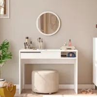 Masă de toaletă Trendy ON18-W Lemn / White photo 5