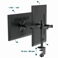 Suport pentru monitor Gembird MA-D2-03 VESA 100 x 100 mm/ Black photo 5