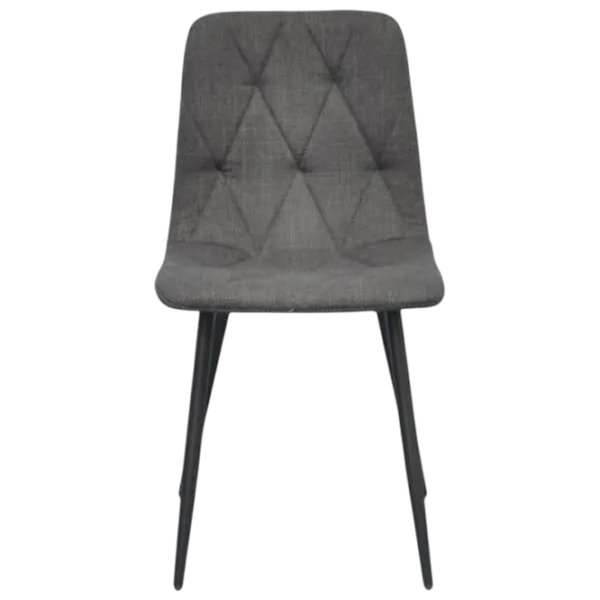 Обеденные стол со стульями Evelin DT 402-3B + 4 YTC-080B Круглая / ДСП / Тёмно-серый photo 3