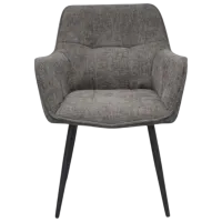 Set masă și scaune Evelin DT 402-6B + 4 YTC-090B Rotundă / PAL / Dark Gray photo 6