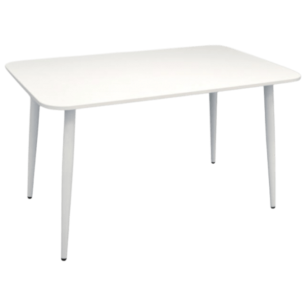 Обеденные стол со стульями Evelin DT 405-4Wh + 4 YTC-055Wh Прямоугольная / ДСП / Светло Серый photo 2